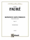 Romances Sans Paroles, Opus 17