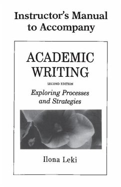 Academic Writing Instructor's Manual - Leki, Ilona