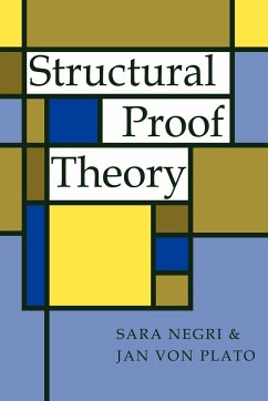 Structural Proof Theory - Negri, Sara; Plato, Jan Von; Sara, Negri