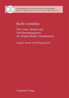 Recht verstehen - Becker, Angelika;Klein, Wolfgang