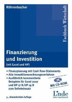 Finanzierung und Investition mit Excel und HP, m. CD-ROM - Röhrenbacher, Hans