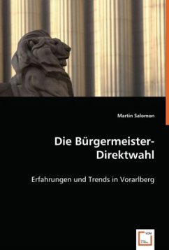 Cover Die Bürgermeister-Direktwahl