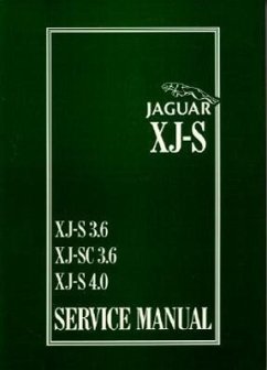 Jaguar XJS 3.6 and 4.0 Litre Service Manual - Brooklands Books Ltd