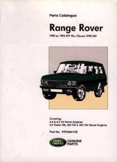 Range Rover Parts Catalog 1992-1994 - Brooklands Books Ltd