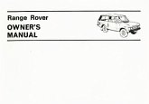 Range Rover Owner's Manual