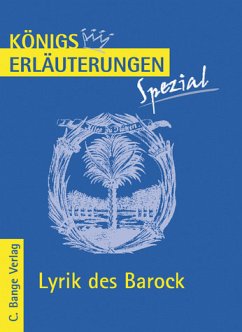 Lyrik des Barock. : Interpretationen zu wichtigen Werken der Epoche【 ✨ WIE NEU ★ sauber & geprüft ★ 】 Cover Lyrik des Barock. : Interpretationen zu wichtigen Werken der Epoche【 ✨ WIE NEU ★ sauber & geprüft ★ 】