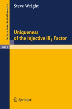 Uniqueness of the Injective III1 Factor - Wright, Steve