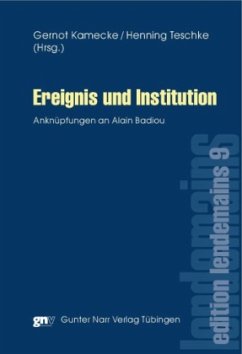 Cover Ereignis und Institution
