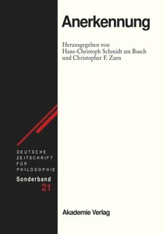 Anerkennung - Schmidt am Busch, Hans-Christoph / Zurn, Christopher F. (Hrsg.)
