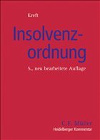 Insolvenzordnung - Kreft, Gerhart (Hrsg.)