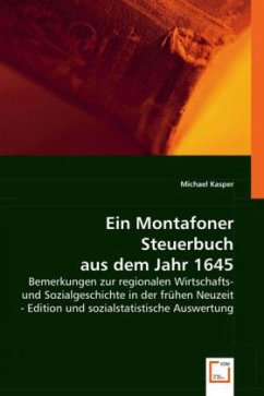 Ein Montafoner Steuerbuch aus dem Jahr 1645 - Kasper, Michael