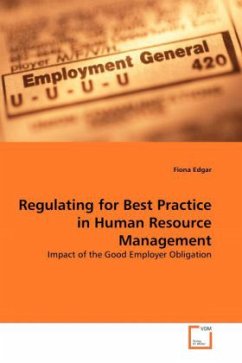 Regulating for Best Practice in Human Resource Management - Edgar, Fiona