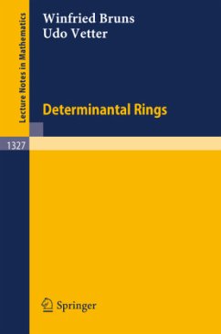 Determinantal Rings - Bruns, Winfried;Vetter, Udo