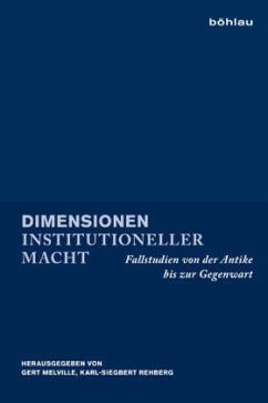 Cover Dimensionen institutioneller Macht