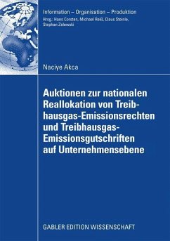 Auktionen zur nationalen Reallokation von Treibhausgas-Emissionsrechten und Treibhausgas-Emissionsgutschriften auf Unternehmensebene - Akca, Naciye