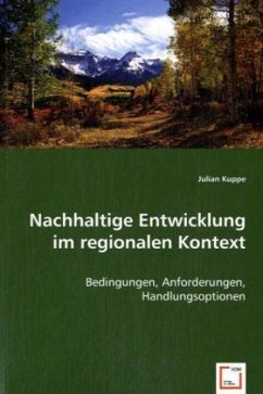 Nachhaltige Entwicklung im regionalen Kontext - Kuppe, Julian