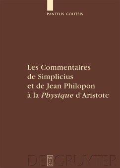 Les Commentaires de Simplicius et de Jean Philopon à la 