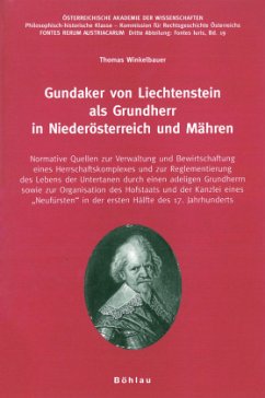 Cover Gundaker von Liechtenstein als Grundherr in Niederösterreich und Mähren