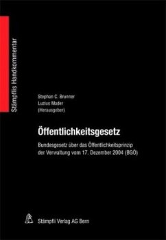 Cover Öffentlichkeitsgesetz (BGÖ), Kommentar (f. d. Schweiz)