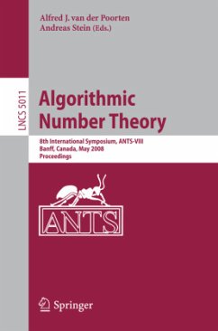 Algorithmic Number Theory - Poorten, Alf J. van der / Stein, Andreas (Bearb.)