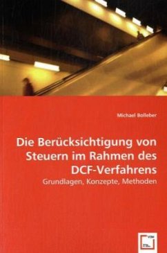 Cover Die Berücksichtigung von Steuern im Rahmen des DCF-Verfahrens