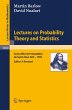 Lectures on Probability Theory and... - Bild 1