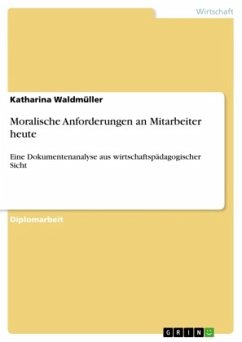 Moralische Anforderungen an Mitarbeiter heute Moralische Anforderungen an Mitarbeiter heute