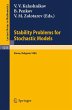 Stability Problems for Stochastic Models - Bild 1