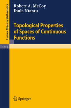 Topological Properties of Spaces of Continuous Functions - McCoy, Robert A.;Ntantu, Ibula