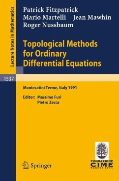Topological Methods for Ordinary Differential Equations - Fitzpatrick, Patrick M.;Martelli, Mario;Mawhin, Jean