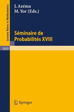 Séminaire de Probabilités XVIII 1982/83