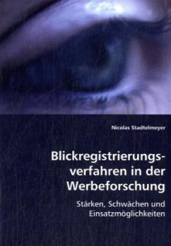 Cover Blickregistrierungsverfahren in der Werbeforschung