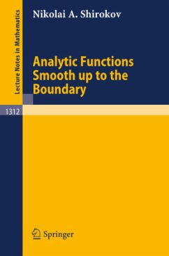 Analytic Functions Smooth up to the Boundary - Shirokov, Nikolai A.