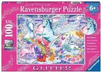 Ravensburger 13928 - Die schönsten Einhörner, 100 Teile XXL Glitter Puzzle
