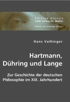Hartmann, Dühring und Lange - Vaihinger, Hans