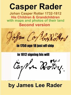 Casper Rader 1732-1812 Wythe county, Virginia - Rader, James L