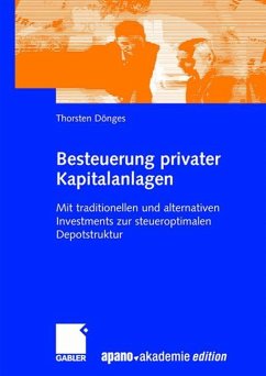 Besteuerung privater Kapitalanlagen - Dönges, Thorsten