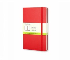 Moleskine Notizbuch, L/A5, Blanko, Hard Cover, Scharlachrot