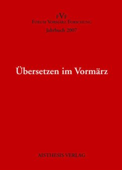 Übersetzen im Vormärz Cover Übersetzen im Vormärz