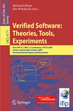 Verified Software: Theories, Tools, Experiments - Meyer, Bertrand / Woodcock, Jim (eds.)