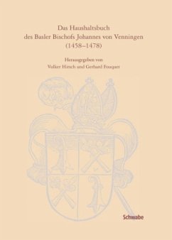Cover Das Haushaltsbuch des Basler Bischofs Johannes von Venningen