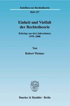 Einheit und Vielfalt der Rechtstheorie. - Weimar, Robert