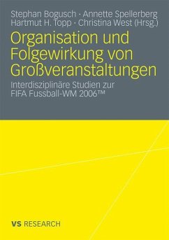 Organisation und Folgewirkung von Großveranstaltungen - Spellerberg, Annette / Topp, Hartmut H. / Bogusch, Stephan / West, Christina (Hrsg.)