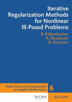 Iterative Regularization Methods for Nonlinear Ill-Posed Problems - Kaltenbacher, Barbara;Neubauer, Andreas;Scherzer, Otmar