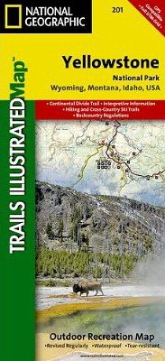 National Geographic Trails Illustrated Map Yellowstone National Park - National Geographic Maps