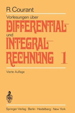 Vorlesungen über Differential- und Integralrechnung - Courant, Richard