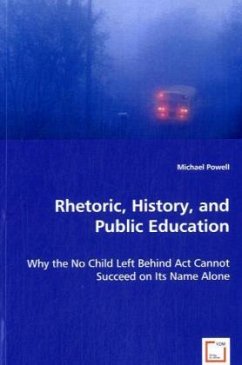 Cover Rhetoric, History, and Public Education