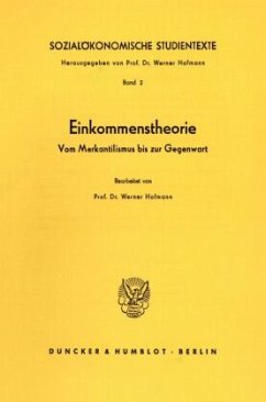Sozialökonomische Studientexte. - Hofmann, Werner