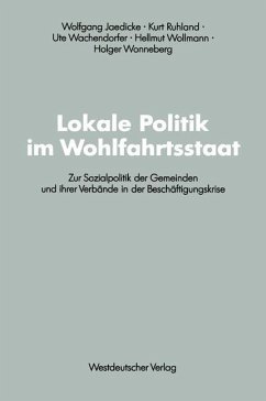 Lokale Politik im Wohlfahrtsstaat