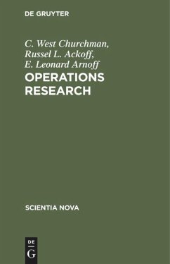 Operations Research - Churchman, C. West;Ackoff, Russel L.;Arnoff, E. Leonard